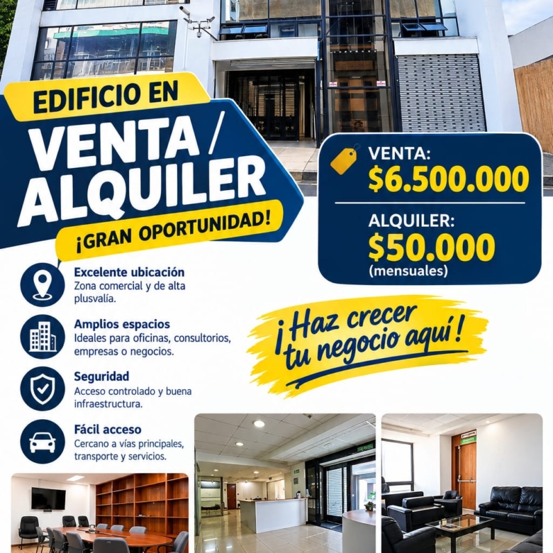 ED-188 EDIFICIO EN SAN JOSE POR CORREOS DE COSTA RICA