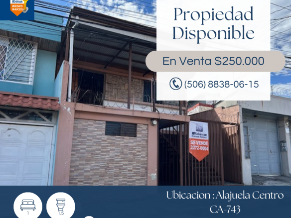 Casa en Alajuela centro – CA 743