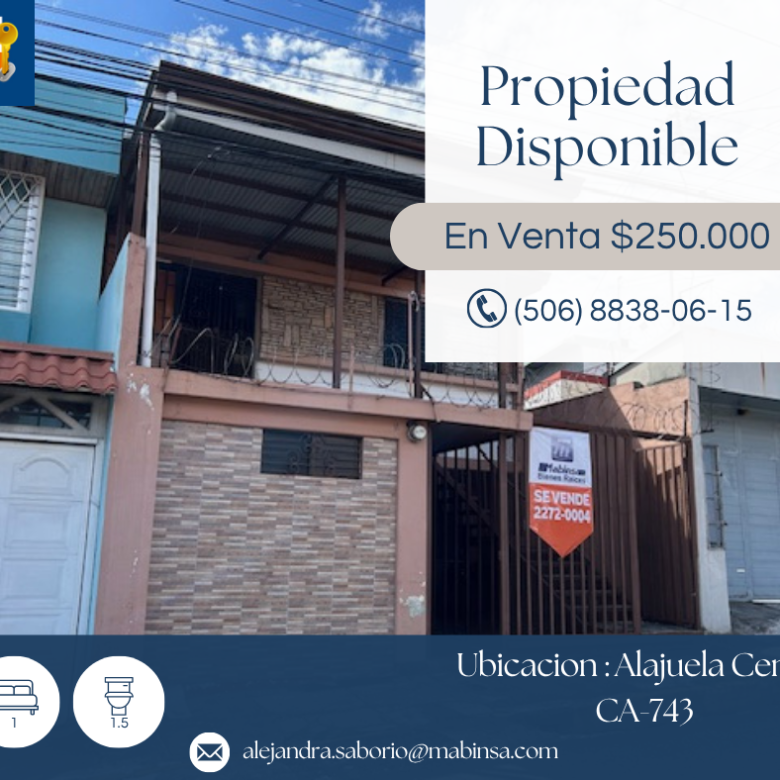 Casa en Alajuela centro – CA 743