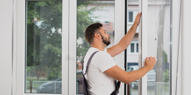 Colaborador de Mabinsa realizando labor de Handyman en edificios