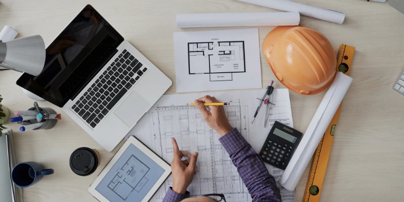 Personal técnico y maquinaria trabajando en una obra civil en Costa Rica con supervisión profesional