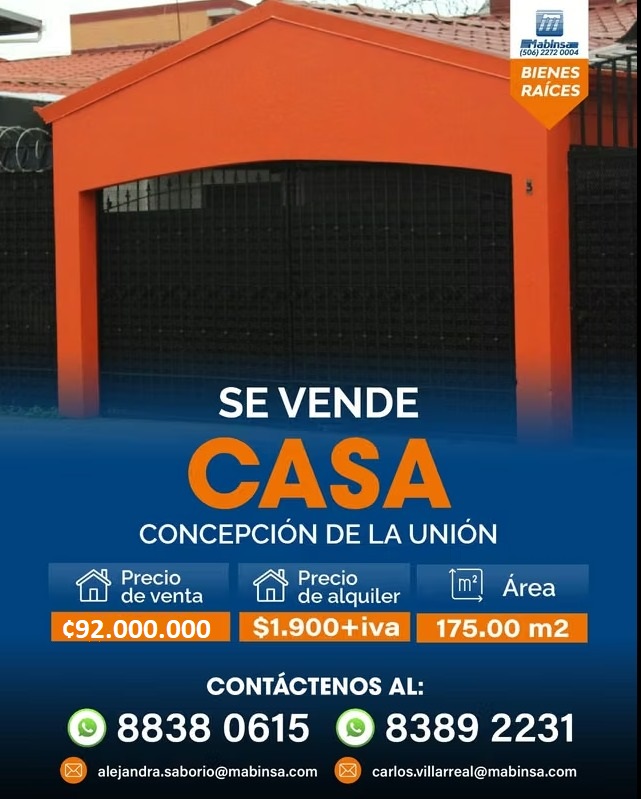 🏡CA-221 SE VENDE HERMOSA CASA – Concepción de La Unión📍 Ubicación:, Residencial Monserrat, Concepción de La Unión.