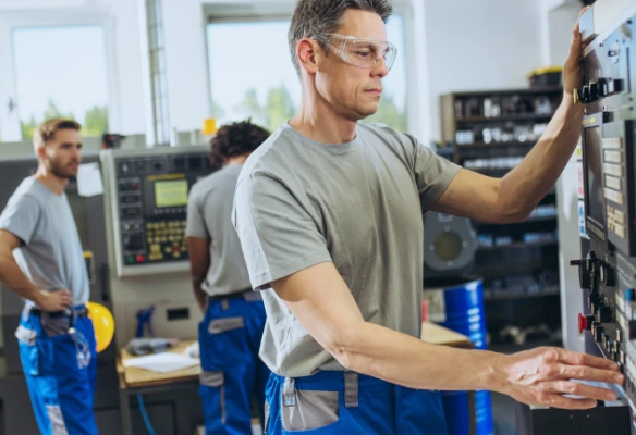 contrato fijo de mantenimiento. Gerente de PYME revisando contrato fijo de mantenimiento y calendario preventivo con un proveedor en Costa Rica.