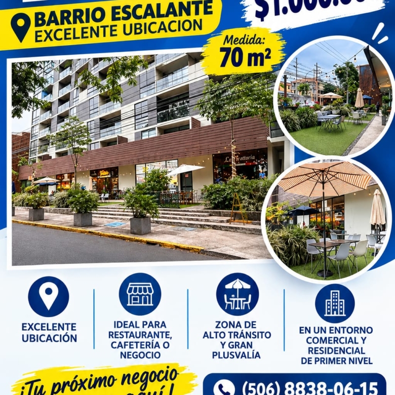 PI-52   VENTA 4 LOCALES COMERCIALES EN BARRIO ESCALANTE.