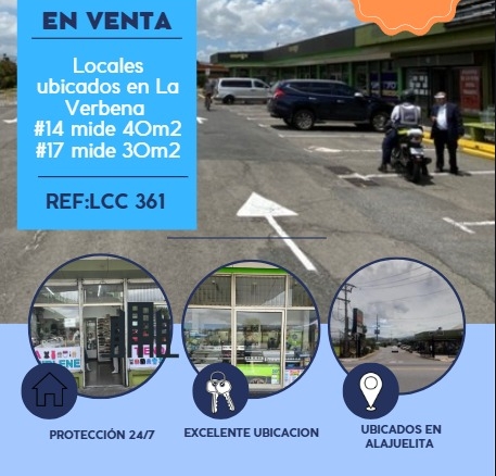 LCC-360 SE VENDE LOCALES – La Verbena, Alajuelita |