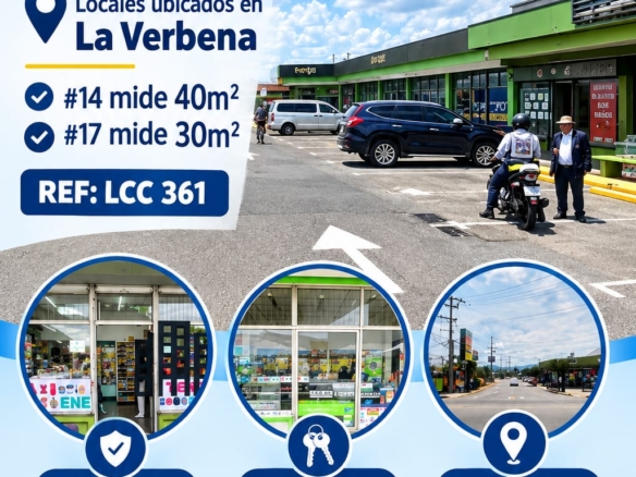 LCC-360 SE VENDE LOCALES – La Verbena, Alajuelita |