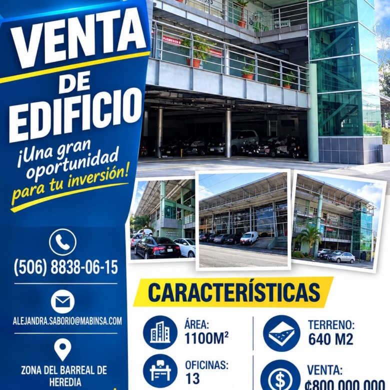 🏡 ED-193 EDIFICIO EN HEREDIA