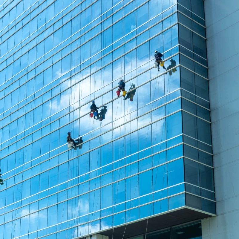 servicio de limpieza de vidrios de edificios de Mabinsa